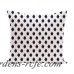 e by design Cop-Ikat Geometric Print Outdoor Throw Pillow BEAI2806